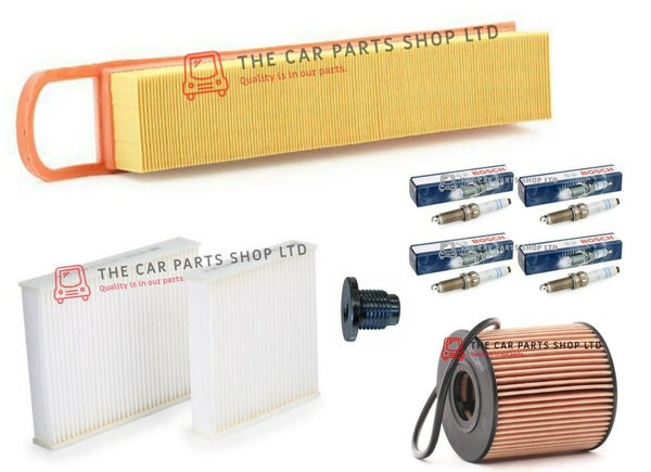 FOR PEUGEOT 208 1.4 ALLURE 2012> COMPLETE SERVICE FILTER KIT WITH BOSCH PLUGS