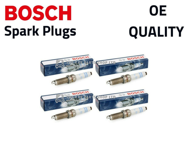 4 X BOSCH SPARK PLUGS FOR PEUGEOT 208 1.4 PETROL 2012-2019 BRAND NEW