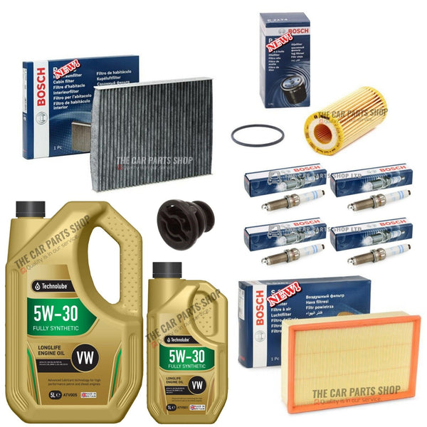 FOR VW GOLF R 2.0 PETROL FULL BOSCH REPLACEMENT SERVICE KIT + BOSCH PLUGS