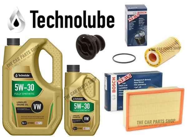 FOR VW GOLF R 2.0 PETROL BOSCH SERVICE KIT 6L OIL WITH BOSCH OIL & AIR FILTER OE
