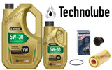 FOR VW GOLF R 2.0 PETROL BOSCH SERVICE KIT 6L 5W30 LONGLIFE & BOSCH FILTER PLUG