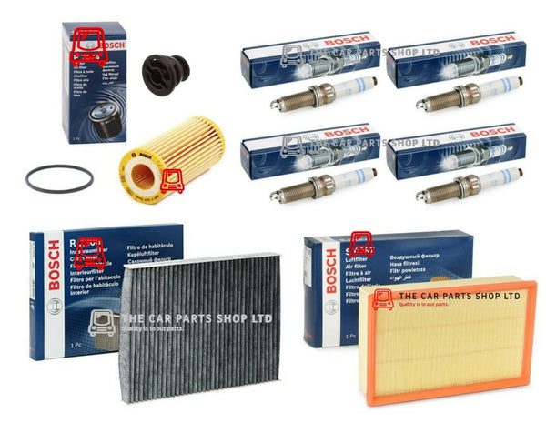 FOR VW GOLF R 2.0 PETROL FULL BOSCH SERVICE FILTER KIT COMPLETE ENGINE SERVICE