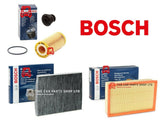 FOR VW GOLF R 2.0 PETROL BOSCH SERVICE FILTER KIT AIR OIL CABIN & SUMP PLUG OE