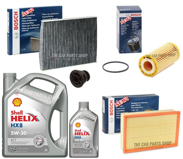 FOR VW GOLF R 2.0 MK7 BOSCH SERVICE PACKAGE 6L PETRONAS AND 3 FILTERS OEM