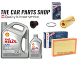 FOR VW GOLF R 2.0 MK7 BOSCH SERVICE PACKAGE 6L SHELL HX8 & AIR OIL SUMP PLUG OE
