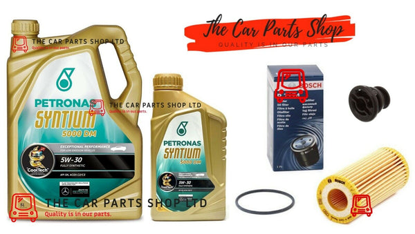 FOR VW GOLF R 2.0 MK7 BOSCH SERVICE PACKAGE 6L PETRONAS OIL + BOSCH OIL FILTER