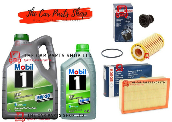 PREMIUM LONGLIFE SERVICE KIT FOR VW GOLF R MK7 6L MOBIL 5W30 + AIR OIL FILTER