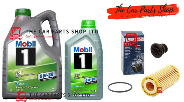 MOBIL LONGLIFE SERVICE KIT TO FIT VW GOLF R MK7 6L MOBIL AND BOSCH OIL FILTER