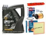 FOR VAUXHALL ZAFIRA  2.0 CDTI 11-18 BOSCH SERVICE KIT 5L OIL & BOSCH AIR OIL KIT