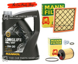 FOR VAUXHALL ZAFIRA  2.0 CDTI 2011> MANN SERVICE KIT 5W30 OIL + MANN AIR AND OIL