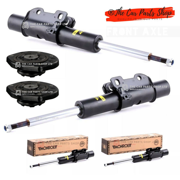 FRONT MONROE SHOCK ABSORBERS AND TOP MOUNTS PAIR FITS VW CRAFTER 30-50 NEW OE