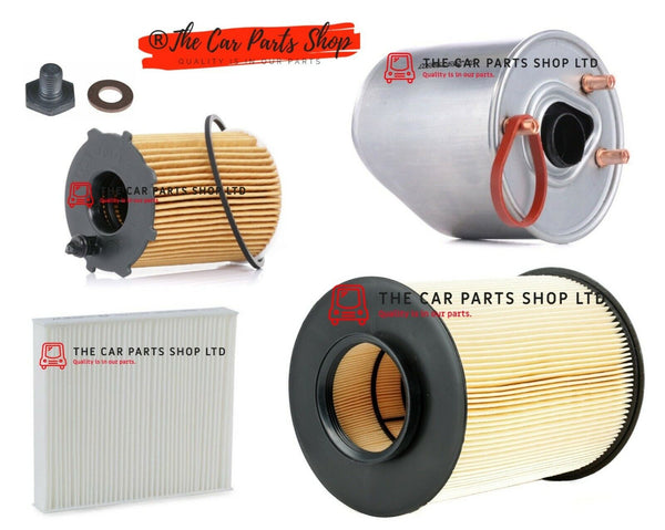FOR VOLVO C30 D2 1.6 R-DESIGN COMPLETE SERVICE FILTER KIT WITH NEW SUMP PLUG