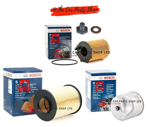 FITS VOLVO C30 D2 1.6 10-13 BOSCH SERVICE FILTERS KIT BOSCH FUEL OIL AND AIR KIT