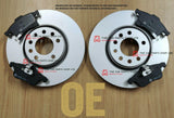 TO FIT AUDI A4 MK3 2004> FULLY COATED REAR BRAKE DISCS AND REAR BRAKE PADS 245mm