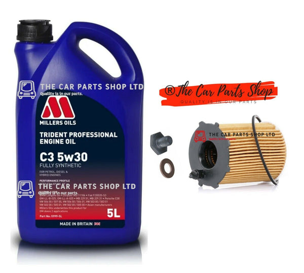 TO FIT CITROEN DS4 1.6 HDI MK1 B75 11-15 SERVICE KIT NEW OIL FILTER MILLER'S OIL
