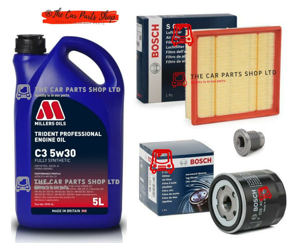 FITS MERCEDES A-CLASS A180 D MK3 BOSCH SERVICE KIT BOSCH AIR & OIL & MILLERS 5L