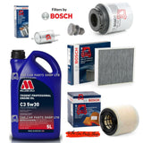 FITS AUDI A1 1.4 TFSI BLACK EDITION MK1 BOSCH SERVICE KIT COMPLETE KIT