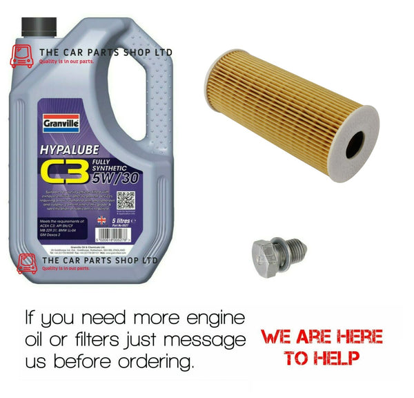 FITS VARIOUS CARS SERVICE KIT ML8530 OIL FILTER AND GRANVILLE OIL