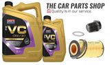 TO FIT VOLVO C70 D5 2.4 MK2 SERVICE KIT 6L 0W30 OIL & NEW OIL FILTER + SUMP PLUG