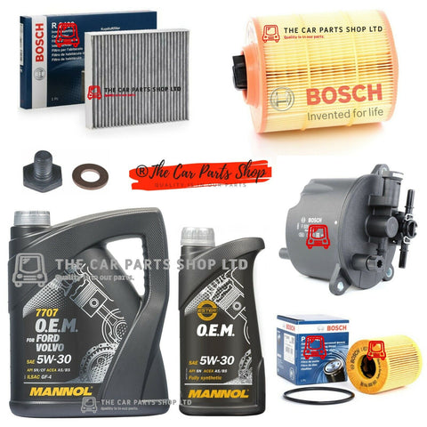 FOR FORD MONDEO MK4 2.2 TDI COMPLETE BOSCH SERVICE KIT WITH DRAIN PLUG