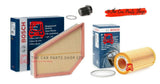 FOR  VOLVO C70 D5 2.4 MK2 BOSCH SERVICE FILTER PACK AIR FILTER OIL FILTER + PLUG