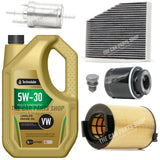 FOR VW SCIROCCO 1.4 PETROL MK3 FULL SERVICE KIT 5L 5W30 + ALL FILTERS NEW