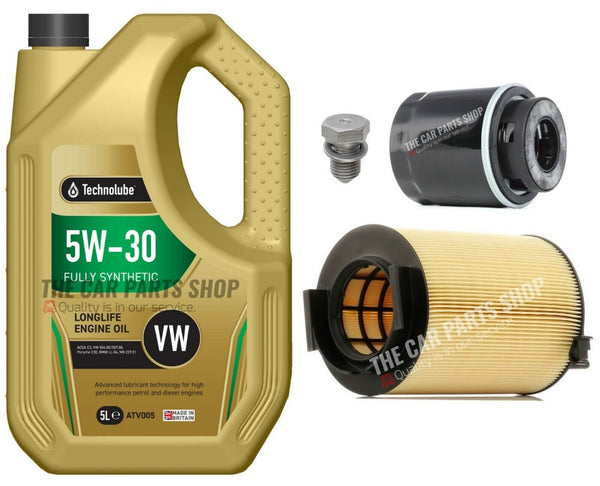 FOR VW SCIROCCO 1.4 PETROL MK3 SERVICE KIT AIR FILTER OIL FILTER + 5L 5W30 OIL