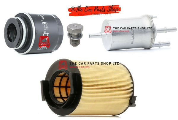 FOR VW SCIROCCO 1.4 PETROL MK3 SERVICE FILTER KIT 3 FILTERS AIR FUEL OIL & PLUG