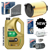 FOR VW SCIROCCO 1.4 TSI 2009-2015 BOSCH SERVICE KIT 5L OIL & BOSCH FILTER KIT