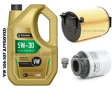 FOR VW SCIROCCO 1.4 TSI 2009-2015 BOSCH SERVICE KIT 5L 5W30 + AIR OIL KIT OEM