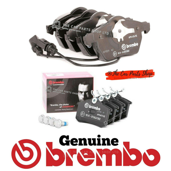 FITS AUDI A4 MK3 2004> FRONT AND REAR BREMBO BRAKE PADS SETS OE PARTS NEW