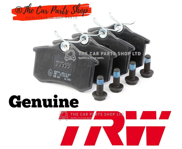 PREMIUM REAR AXLE TRW BRAKE PADS FOR AUDI A4 MK3 2004> BRAND NEW