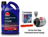 FOR VOLKSWAGEN SCIROCCO 1.4 2009> BOSCH KIT MILLER'S OIL 5L & BOSCH OIL FILTER