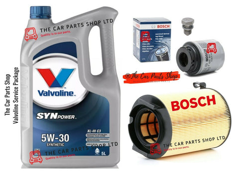VALVOLINE SERVICE PACKAGE FOR SCIROCCO VW 1.4 TSI BOSCH AIR AND OIL 5L VALVOLINE