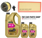 TO FIT FORD MONDEO MK3 2.2 TDCI 00-07 SERVICE KIT OIL AIR FILTER + 7L 5W-30 OIL