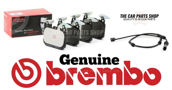 FOR BMW 320i 2.0 MSPORT F30 FRONT BREMBO BRAKE PADS & SENSOR OE QUALITY PARTS