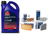 FOR VW GOLF 2.0 R 4MOTION MK6 BOSCH SERVICE KIT ALL 4 FILTERS MILLERS OIL