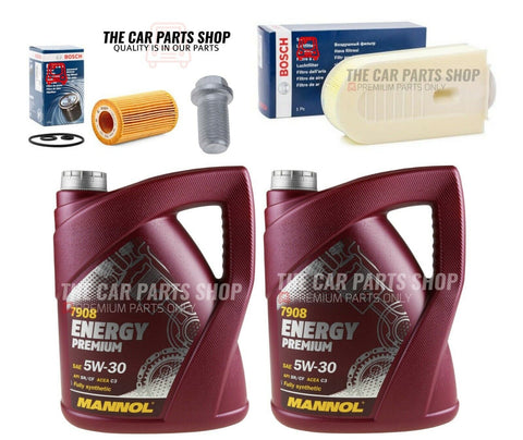 FOR MERCEDES E250 2.2 AVANTGARDE 10L 5W30 OIL AND OIL AIR FILTER BOSCH & PLUG