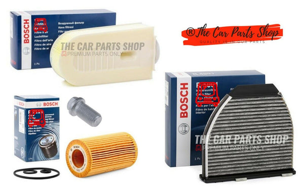 FOR MERCEDES E250 2.2 AVANTGARDE BOSCH SERVICE FILTER KIT AIR OIL POLLEN KIT OE