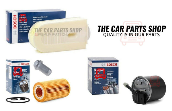 FOR MERCEDES E250 2.2 AVANTGARDE BOSCH FILTER KIT BOSCH AIR FUEL OIL & SUMP PLUG