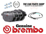 GENUINE REAR BREMBO BRAKE PADS AND SENSOR FOR BMW 528i 3.0 F10 OE QUALITY
