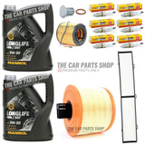 FOR BMW 325 MSPORT 3.0 E93 FULL SERVICE KIT 10L OIL & AIR OIL CABIN & PLUGS NGK