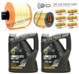 FOR BMW 325 3.0 PETROL E93 SERVICE KIT OIL & AIR FILTER + NGK PLUGS + 10 OIL NEW