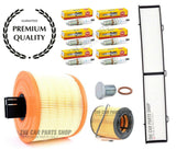 FOR BMW 325 3.0 PETROL E93 FULL SERVICE FILTER KIT NGK PLUGS - ALL FILTER & PLUG