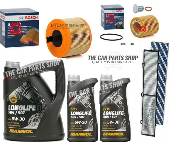 BOSCH SERVICE KIT FOR BMW 325 MSPORT 3.0 E93 7L LL-04 OIL & 3 BOSCH FILTERS