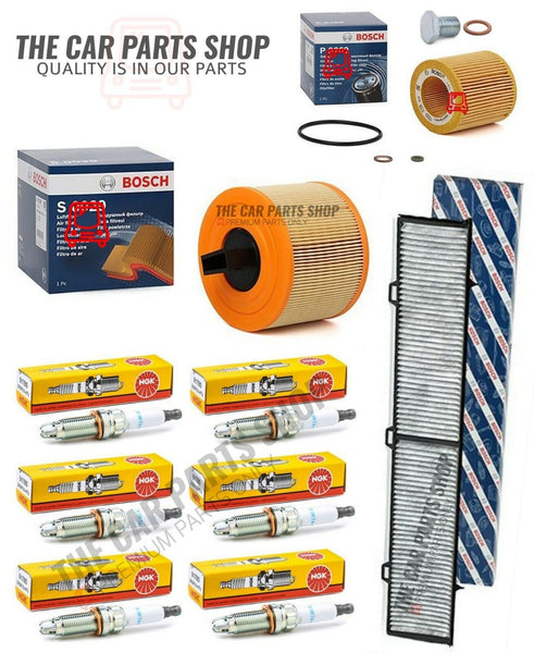 FOR BMW 325 MSPORT 3.0 E93 FULL BOSCH FILTER SERVICE KIT WITH NEW 6 NGK PLUGS