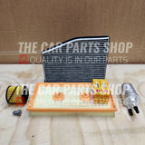 SERVICE FILTER KIT FOR VW GOLF 1.6 FSI PETROL MK5 - WITH 4 X NGK SPARK PLUGS