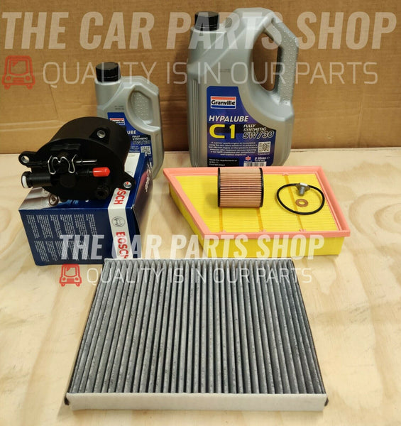 6L C1 Oil + Full Filter Kit Service kit To Fit Range Rover Evoque 2.2 L538 11-19