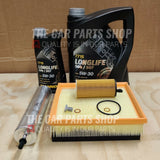 FOR BMW 1 SERIES 116d 118d F20 F21 SERVICE PACKAGE 6L LL04 OIL & AIR FUEL OIL