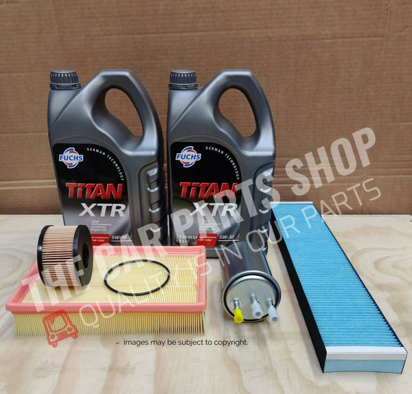 COMPLETE SERVICE KIT TO FIT FORD MONDEO MK3 2.0 TDCI 2001-2007 10L FUCHS 5W30